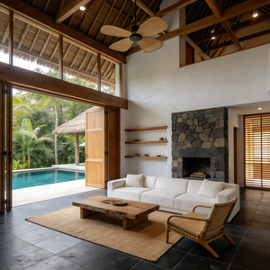 Services de conception et de construction <span class=keywords><strong>d</strong></span>'<span class=keywords><strong>architecture</strong></span> moderne <span class=keywords><strong>d</strong></span>'inspiration asiatique du Sud-Est : Maison contemporaine à deux étages avec garage - Product Image 3