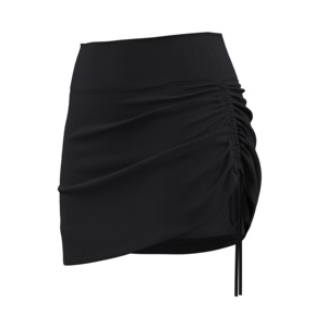 Falda de gimnasio plisada de alta elasticidad personalizada para mujer, ropa de entrenamiento de poliéster de secado rápido, falda de golf de tenis de cintura alta con bolsillo lateral - Product Image 5