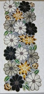 Good Quality Floral <b>Table</b> <b>Runner</b> with Embroidery for Dining <b>Table</b> Decoration and Interior Styling Available At Reasonable Price - Product Image 3