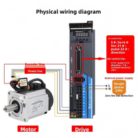 Kit Servomoteur Monophasé à Bride OEM PS100 400W 600W 750W 1000W Système Servo AC avec Encodeur + Câbles d'Alimentation + Câbles d'Impulsion CNC