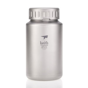 Botella de agua de titanio de pared simple Botella de bebida de metal a prueba de fugas portátil ligera para acampar al aire libre Gimnasio Deportes - Product Image 2