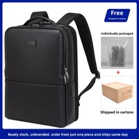 Sac à dos professionnel pour homme, best-seller transfrontalier, multifonction, étanche, avec port USB, pour ordinateur portable, en PU avec doublure en polyester