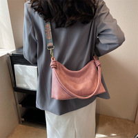 Sac Tendance 2025 nouvelle mode sac à bandoulière en cuir souple de haute qualité pour femmes avec sac à bandoulière géométrique à large sangle pour femmes