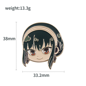 Broches et épingles SPY en alliage, accessoires mignons d'anime Anya <span class=keywords><strong>Forger</strong></span> et <span class=keywords><strong>Yor</strong></span> <span class=keywords><strong>Forger</strong></span>, cadeaux pour enfants et amis pour les fêtes - Product Image 4
