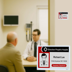 Solutions IoT médicales intelligentes, écran numérique à encre électronique sans fil basse consommation de 7,5 pouces, panneau d'affichage du nom du patient sur le lit d'hôpital - Product Image 1