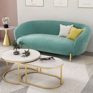 Divano moda semplice soggiorno salone di bellezza mobili per il tempo libero divano in velluto stile moderno - Product Image 4