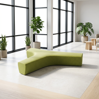 Ensemble de canapés modulaires inclinables modernes pour bureaux, réceptions d'hôtels et espaces d'attente publics