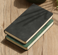 Carnet de poche A6 en cuir PU avec logo personnalisé, papier 100 g/m², couverture souple, journal, cadeau promotionnel, bloc-notes pour les affaires et le bureau