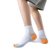 Chaussettes de course professionnelles en coton tricoté pour marathon, unisexe, à dos en tissu éponge, pour l'été, la randonnée en extérieur et le cyclisme, antibactériennes