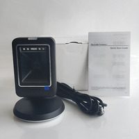 Escáner de Códigos de Barras 1D/2D Compacto de Escritorio, Compatible con Conexiones USB y RS232