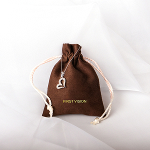 Custom logo Size Suede Velvet Microfiber <b>Envelope</b> Ring Earring Necklace Pendant Jewelry Pouch Bags With Snap for <b>Gift</b> Packaging - Product Image 5
