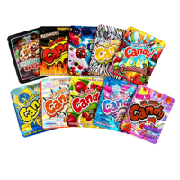 Lot de sacs refermables holographiques en Mylar, résistants à l'humidité, pour chips, sucre, aliments et chewing-gum