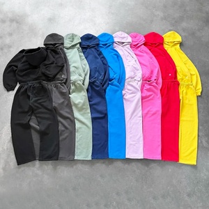 Ensemble de survêtement personnalisé pour homme : sweat à capuche uni, pantalon de jogging ample et ensemble sweat-shirt et pantalon de jogging, tenues de sport pour homme - Product Image 4