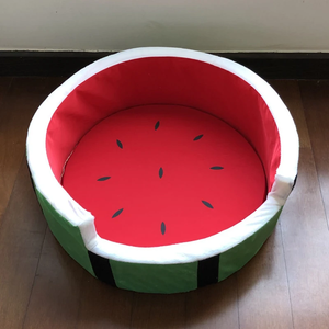 Hochwertiges Luxus-Katzen nest Umwelt freundlich bedrucktes Karton-Design Niedliche Frucht-Wassermelone nform Beliebtes Haustier-Hunde bett zum Verkauf - Product Image 2