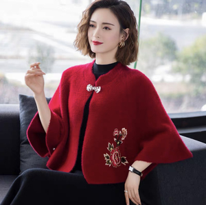 <span class=keywords><strong>De</strong></span> moda <span class=keywords><strong>de</strong></span> visón abrigo <span class=keywords><strong>de</strong></span> piel cuello corta hombro abrigo chal <span class=keywords><strong>para</strong></span> las mujeres - Product Image 4