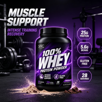 OEM BCAA Kompleks Potensi Tinggi 5 Campuran Protein (20-29g Protein) Rasa Susu Cokelat untuk Pemulihan Otot Dewasa Kekuatan Harian