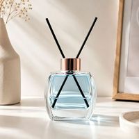 Diffuseur d'arômes en verre de luxe rond carré 120 ml 200 ml avec boîte d'emballage