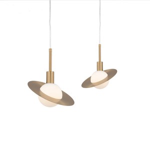 Lámpara Colgante Minimalista de Vidrio Redonda E27 LED Luz Blanca Cálida para Hoteles, Casas de Huéspedes, Dormitorios, Bares, Restaurantes - Product Image 5