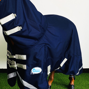 Оригинальный производитель дышащий зимний конский коврик с влагоотводимой флисовой подкладкой темно-синего цвета для оптимального комфорта - Product Image 6