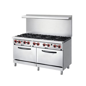 موقد غاز صناعي تجاري من الفولاذ المقاوم للصدأ بتصميم أمريكي شمالي، 4/6/10 شعلات، يعمل بالغاز الطبيعي أو غاز البترول المسال - Product Image 6