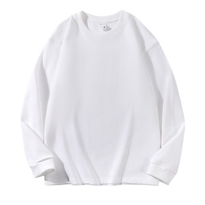 <span class=keywords><strong>T</strong></span>-<span class=keywords><strong>shirt</strong></span> pour <span class=keywords><strong>femme</strong></span> en coton 100% lourd, respirant, écologique, surdimensionné, à épaules tombantes, à manches longues, personnalisé, de luxe - Product Image 1