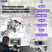 Cableado de Alta Corriente Personalizado, Cable de Alimentación Impermeable para Aire Acondicionado de Autocaravanas, Sistema de Suministro de Energía por Batería Fuera de la Red