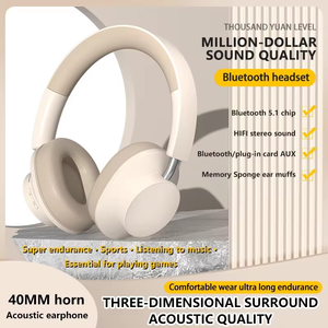 Auriculares Inalámbricos Plegables con Cancelación de Ruido Activa (ANC), Compatibles con Tarjeta TF, Bluetooth, Auriculares Supraaurales con Bajos Profundos, Auriculares para Juegos - Product Image 5