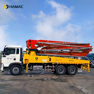 Bomba de Concreto Multifuncional Nueva Montada en Camión de 24m, 37m, 39m, 42m, 48m, 52m, 65m con Certificado CE y Motor de Alto Rendimiento - Product Image 1