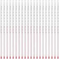 Thermomètre en verre rouge Celsius de 30 cm de longueur pour eau et kérosène 0-200 ℃   Thermomètre de laboratoire à liquide rouge