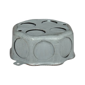 Boîte électrique octogonale en métal galvanisé 1.0mm d'épaisseur 3/4 pouces Knockouts - Product Image 3