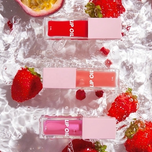 <b>Best</b> Lip Tint Oil Fruity Plumping Lip Care Gloss with Big Applicator <b>Wholesale</b> Colour Changing Private Label Lip Glow Oil - Product Image 3