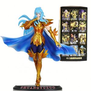 Saint Seiya อนิเมะเรื่องตำนานผ้า LEO aiolia Aquarius Camus มะเร็ง deathmask อัศวินสีทองของเล่นโมเดลการกระทำพีวีซี - Product Image 5