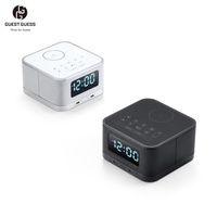 Gast Gok Stijlvolle En Luxe Design Digitale Metalen Hotel Wekkers Voor Woonkamer Usb Draadloos Opladen Bluetooth Functies