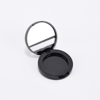Palette de fard à paupières, 36mm, crème unique noire, emballage, logo privé, mini cercle vide, étui d'ombre à paupières