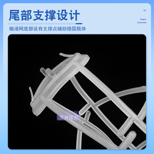 Filet en plastique pour bouteilles de perfusion saline 50 100 250 500 ml, couvercle en filet blanc de qualité hospitalière - Product Image 5
