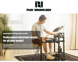Direto atacado profissional PD tambor eletrônico conjunto com tapete e tambor tamborete mão percussão estilo - Product Image 2