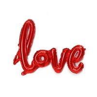 Ballons en aluminium Alphabet LOVE pour mariage, baby shower, fête des mères, Saint-Valentin, Noël et Nouvel An - Décorations de fête - Lumineux
