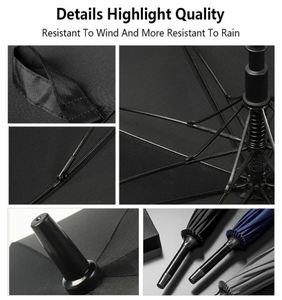 Custom Open 30/32/34 Inch Large <b>Umbrella</b> Oversize Vented Canopy Waterproof <b>Windproof</b> Stick Golf <b>Umbrella</b> - Product Image 4