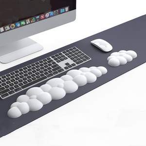 Custom Logo Ergonomic Cloud PU Leather Wrist Rest Colored Keyboard and Mouse <b>Pad</b> Cloud Shape Keyboard Mouse Wrist Rest Support - Product Image 1