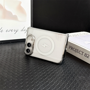 เคสใสเคลือบหรูหราแบบแม่เหล็กสำหรับ iPhone Ultra 18 รองรับการชาร์จไร้สาย พร้อมเลนส์ยกป้องกัน - Product Image 5