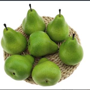 Lotto di frutta artificiale 6 pere finte finte prugne di <span class=keywords><strong>fico</strong></span> puntelli di mela Set di decorazioni realistiche - Product Image 5