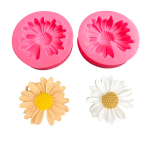 Birden Flowerisiliconent silikon kalıp mum çiçek dekorasyonu kalıp özel Logo kalıpları Fplasticn ile delik papatya çiçek - Product Image 4