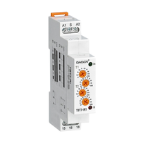 DAQCN TBT7-F1 Relay Waktu Digital Multifungsi 12-240V Din Rail Relay Elektronik Penunda Waktu Timer