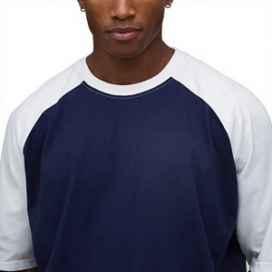 T-shirt Homme Oversize à Épaules Tombantes, Blocs de Couleurs, Manches Raglan, 100% Coton, 240 GSM, Respirant, Écologique, Vente en Gros OEM de Haute Qualité - Product Image 6