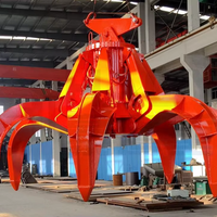 Grue hydraulique électrique robuste de 8 m³ à télécommande sans fil avec composants de base moteur et engrenage