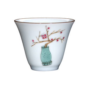 Venta al por mayor Jingdezhen porcelana Kung Fu juego de té Cordero grasa Jade chino de gama alta taza de té de cerámica hogar Oficina tetera caja de regalo - Product Image 5