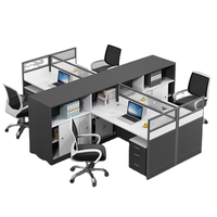Meubles de bureau modulaires et évolutifs, cloisons, postes de travail de direction, bureaux d'ordinateur avec chaise et tiroir