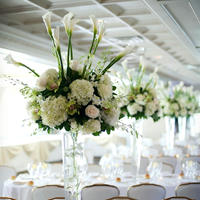 Centres de table floraux de luxe pour mariage, arrangements de fleurs artificielles faits à la main pour la décoration de table de mariage