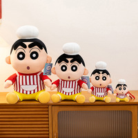 Peluche personnalisée ODM Crayon Shin Chan, coussin de canapé, poupée compagnon de table, poupée pour machine à attraper, en coton PP, anti-stress, unisexe