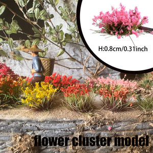 Modello di scena fiore a grappolo di erba Micromodel paesaggio di simulazione del tavolo di sabbia modifica del pavimento fai da te fatto a mano in plastica - Product Image 6